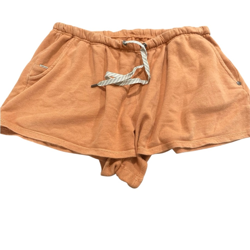 Vuori Shorts Womens M Peach French Terry Lounge Drawstring Pockets Knit